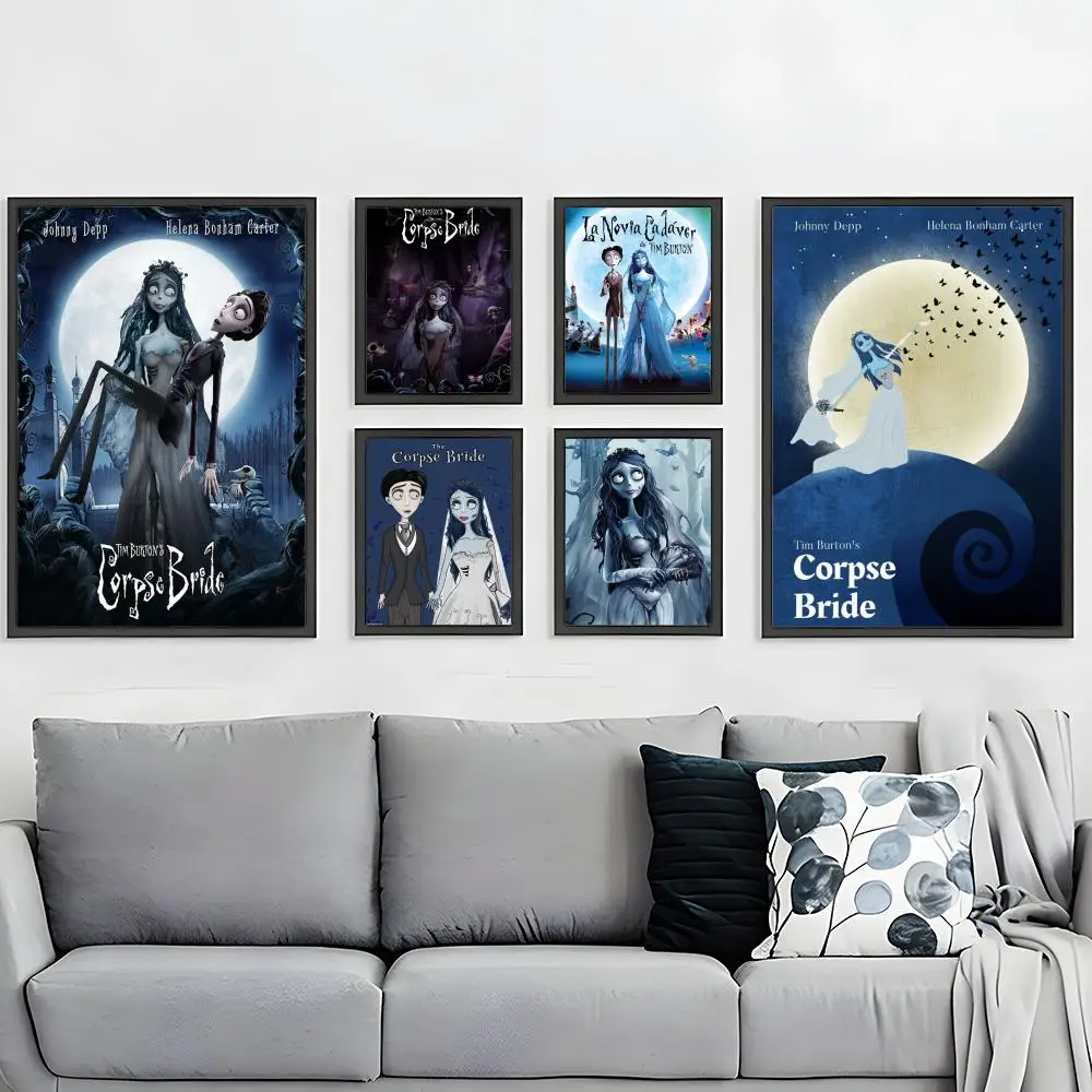 Corpse Bride Poster HD Waterproof Self-Adhesive Wall Art – Multi-Scene Use, Top Gift Pick