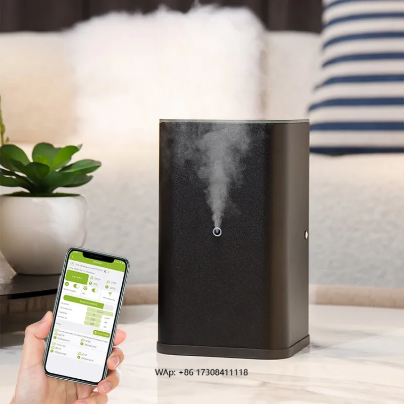 GB-800 Large Mist Spray WiFi Diffuser Humidifier HVAC Scent Air Nebulizer Machine 500ml 1 Year for Home Hotel Commercial Use