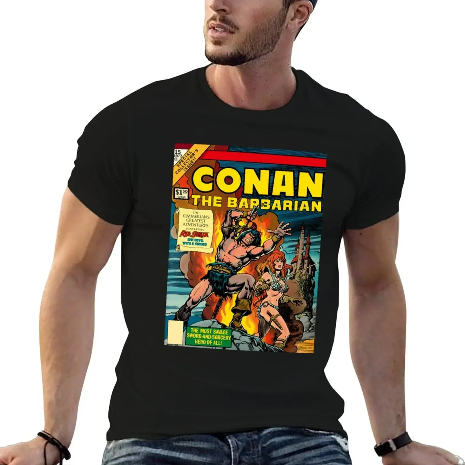 

Conan and Red Sonja T-Shirt funny shirt cotton fashion shirts plain t shirts men