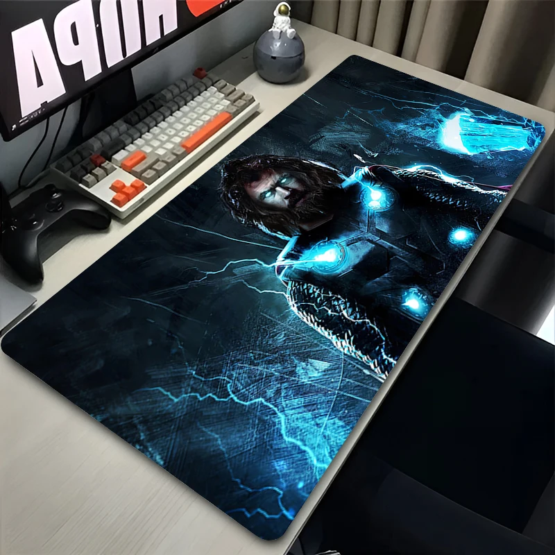 Rubber Large Mouse Pad Thor God Computer Game Accessories Desk Pad For Laptop Desk Non Slip HD Printing Keyboard Mouse Mat XXL