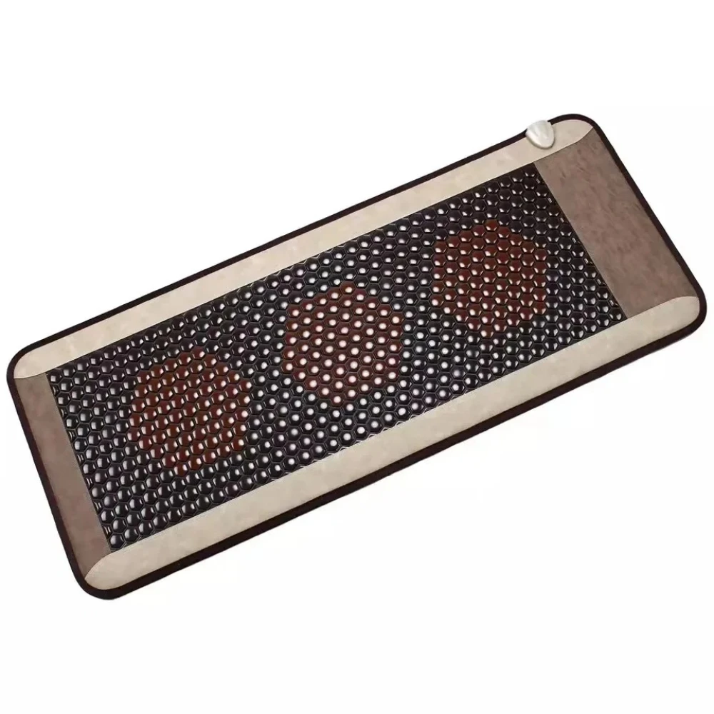 Muscle Relax Jade Massage Bed Mat Thermal Tourmaline Mattress Release Stress Far Infrared Heating Pad Pain Relief Portable Tool