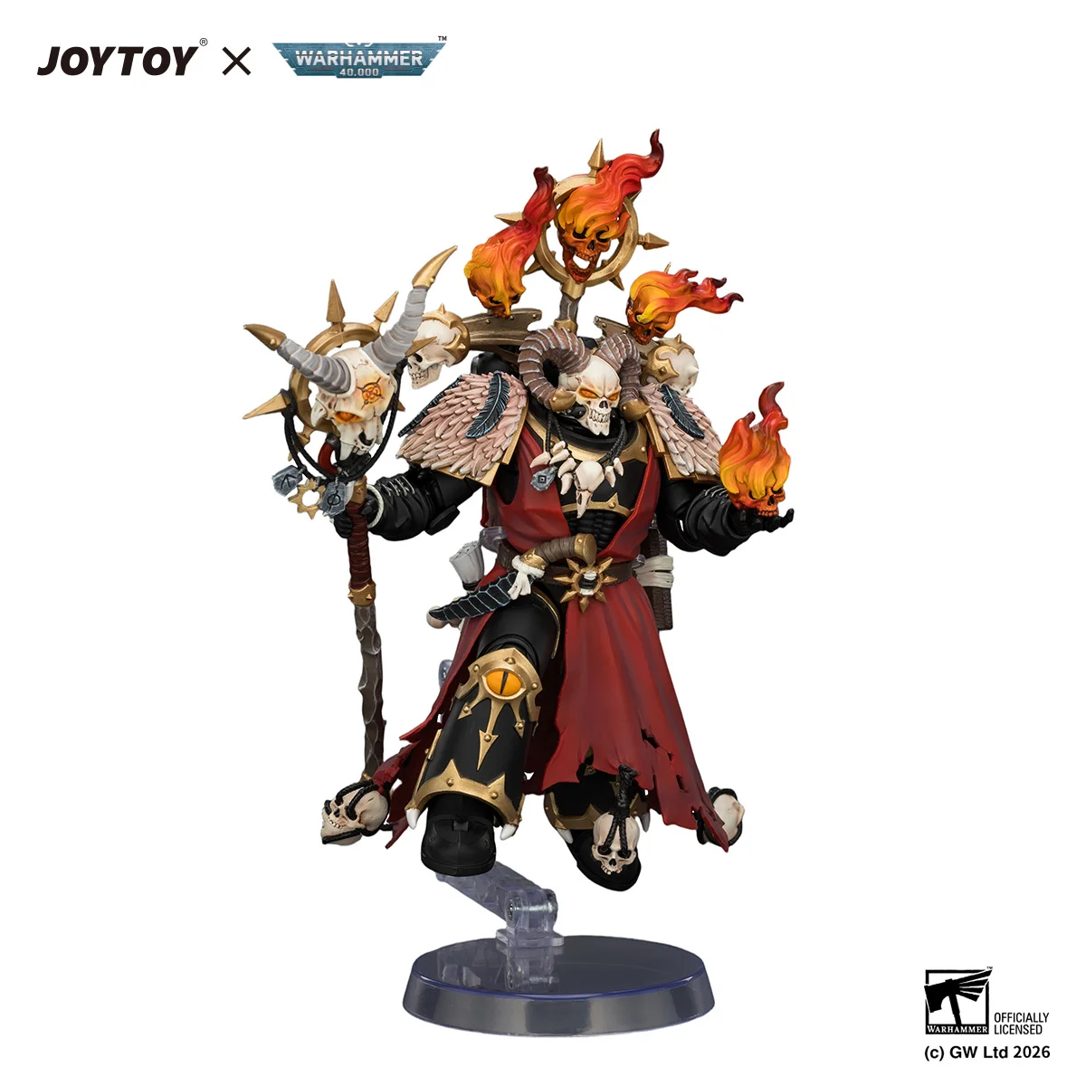 [Pre Order]JOYTOY 1/18 Action Figure Warhammer 40K Black Legion Master of Possession figures Toys view 4