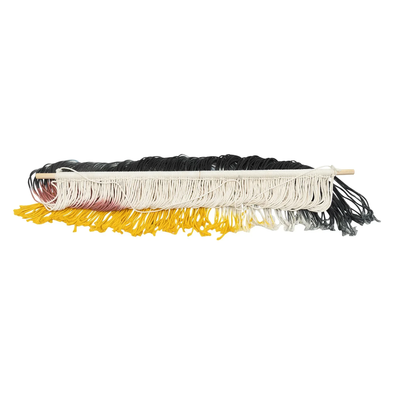 

%a Modern Nature Wall Decor Large Macrame Wall Hanging 43x28in Dip Dye Art Tapestry for Home Office