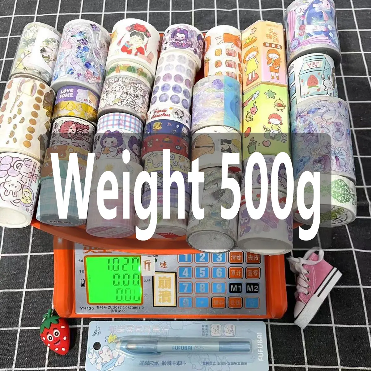 

Случайный 500 г набор лент Kawaii Washi, декоративная клейкая бумага для журнала, милая малярная лента, канцелярские наклейки, школьные принадлежности