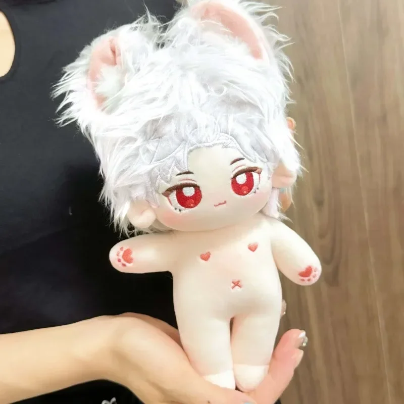 

20cm Anime Game Love and Deepspace Sylus Kawaii Cosplay Plush Doll Body With Skeleton Soft Plushies Cartoon Change Suit Toy Gift