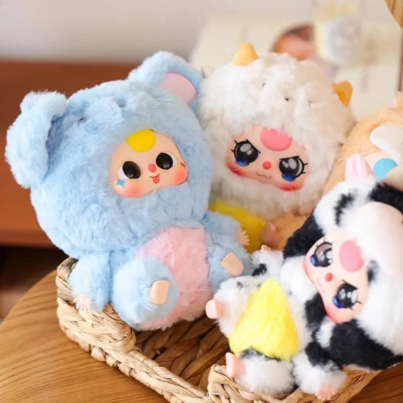 

Baby Three Chinese Zodiac Serise, плюшевая слепая коробка, игрушка, кулон, украшение для рюкзака, игрушка, брелок Surpris, загадочная коробка, коллекция, подарок