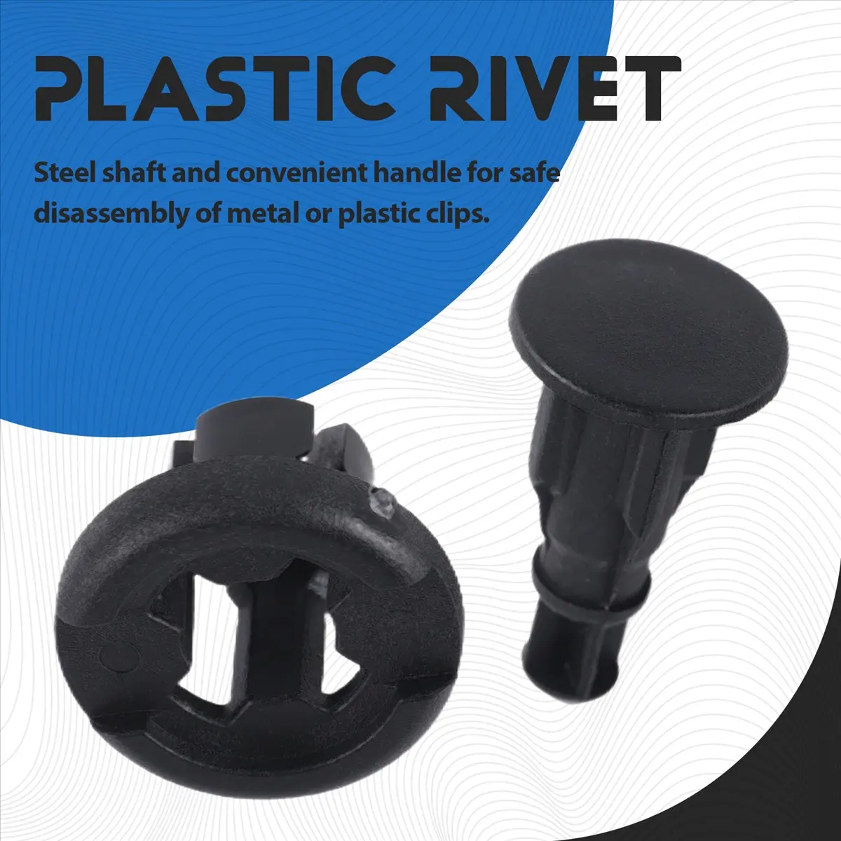 Mega Sale 40pcs 10mm Push-type Plastic Bumper Fender Flare Fastener Rivet Clips and one Remove the buckle tool