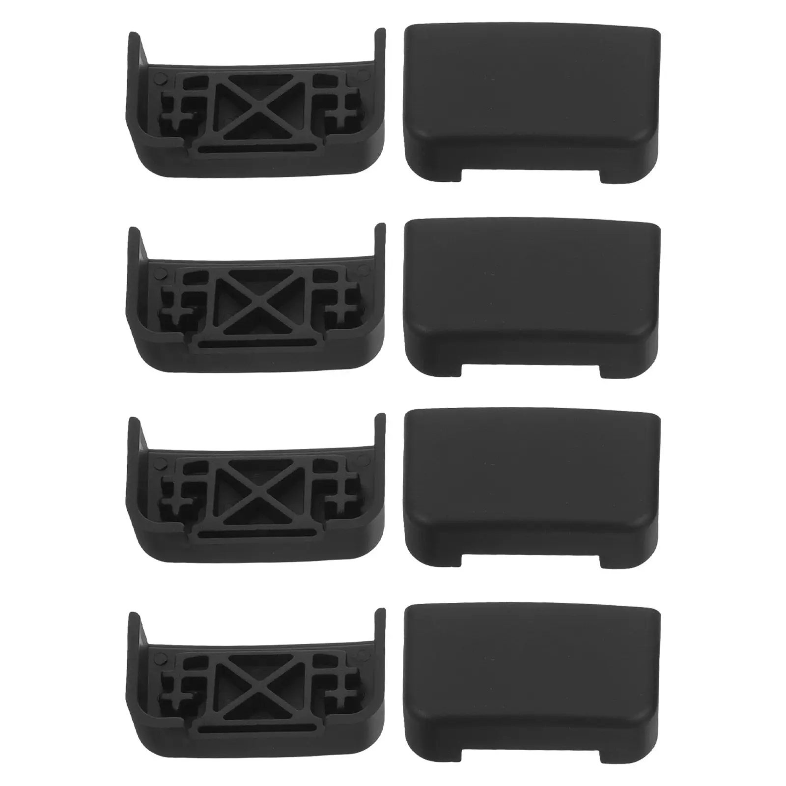 

Комплект из 8 заглушек для направляющих автомобильных сидений, ABS, пылезащитные, шумопоглощающие, легко устанавливаемые, защита от ударов, для интерьера автомобиля