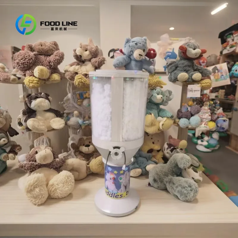 Mobile Plush Toy Filling Machine New Teddy Bear Stuffing Equipment Motor Driven Pillow Home Textile Making Machine Wholesale