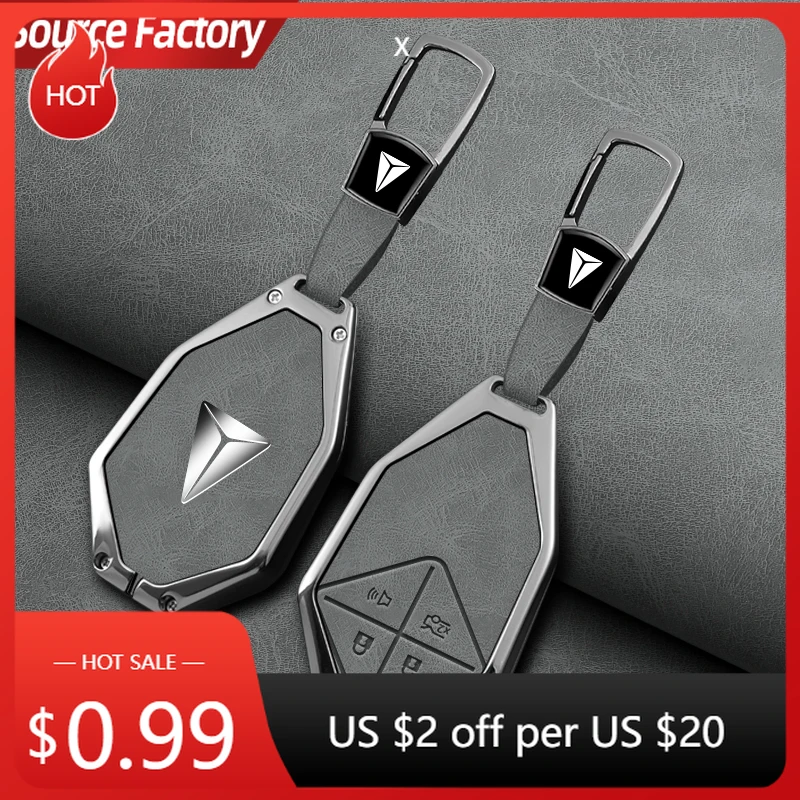 

Car Stickers Zinc Alloy Car Remote Key Fob Case Cover Shell for Changan Deepal SL03 S7 2023 2024 Keychain Protective Case A