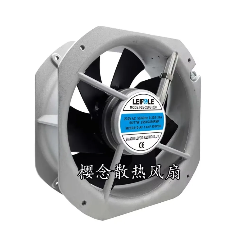 Axial Flow Cooling Fan for Shanghai Leipu F2E-260B 162B 320B-230 Distribution Box Cabinet 230V