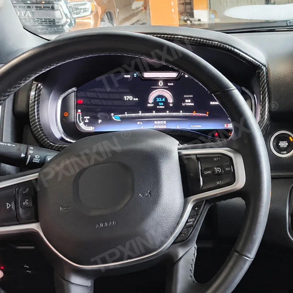 Car LCD Dashboard For Dodge Ram TRX 2019-2026 Digital Cluster Instrument Panel Cockpit Multifunctional Speedometer