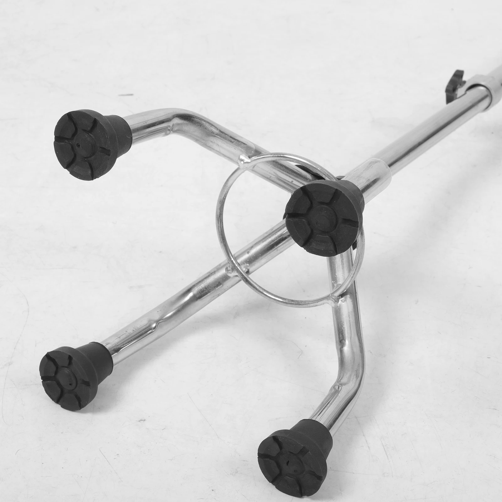 

Elderly Walking Stick Adjustable Height Lightweight Portable Anti Slip Four Legs Crutches Trekking Poles Sturdy Steel Base