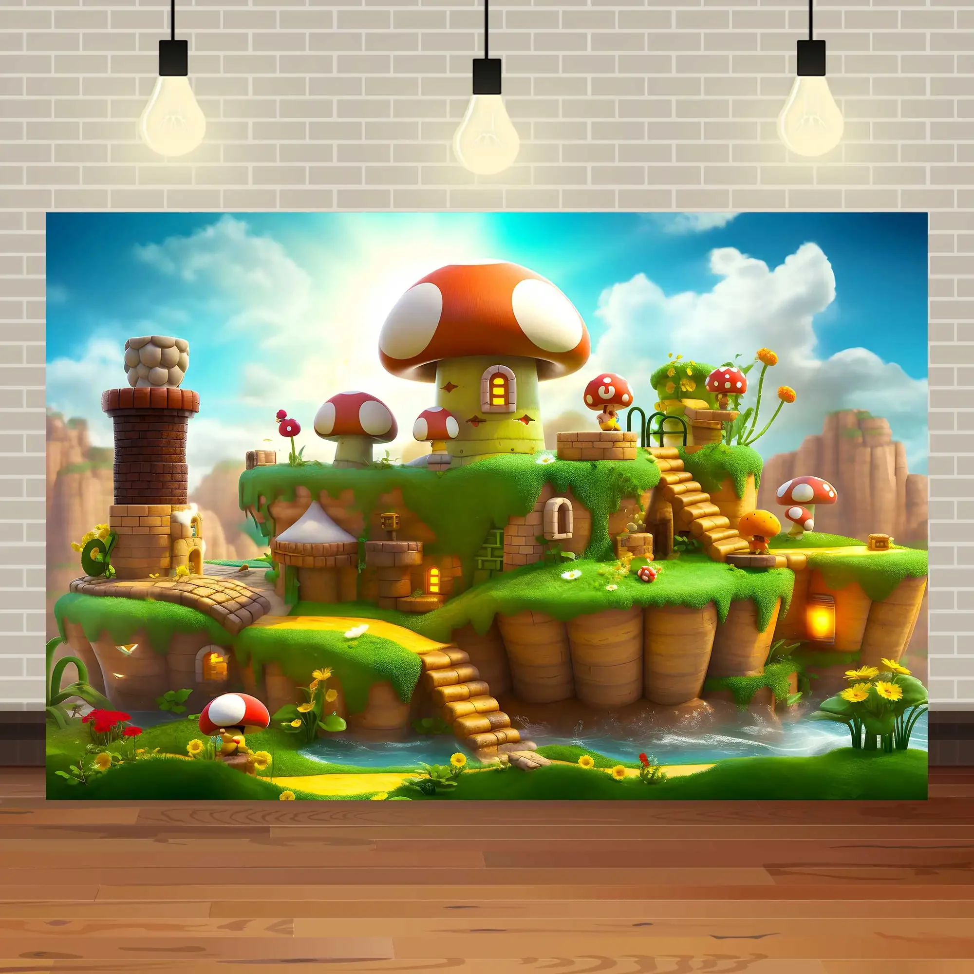 NeoBack Super Brother фото фоны детские игры мультфильм фотографии фон для Super Bros украшения для дня рождения