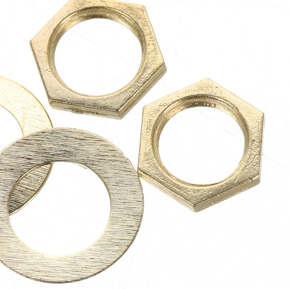 20 Pcs Clock Parts DIY Movement Washer Nuts and Washers Repair Accessory Making Kits Replacement Fittings Wall