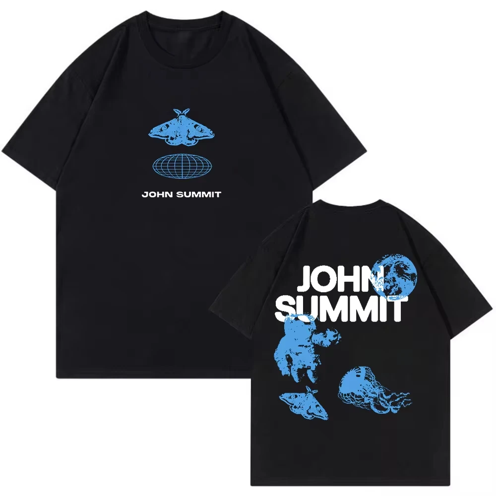 John Summit T-shirt Tour Crewneck Streetwear Tees Women Men Hip Hop Unisex Fashion Oversized Casual Harajuku Tops Short Sleeve