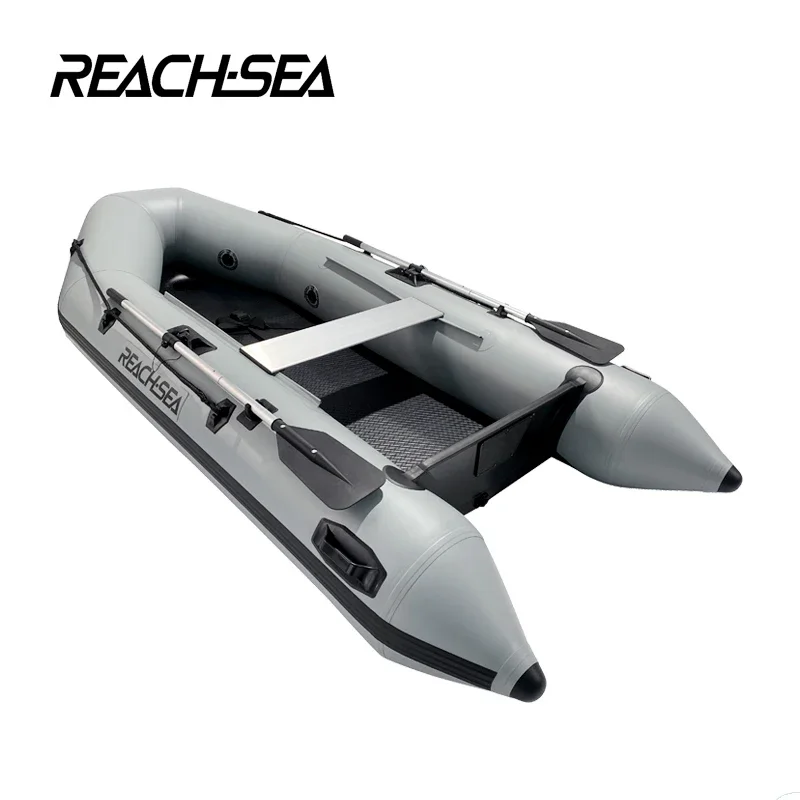 Premium Hand-Crafted 10'5'' Inflatable Fishing Boat Air Deck Floor Inflatable Boat For Outdoor Water Sports Fishing