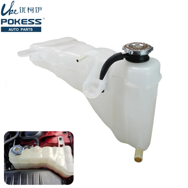 

Car Engine Coolant Expansion Pot with Cover for Chrysler 300 Dodge Challenger Charger 2011-2021 55111260AF 55111260AE