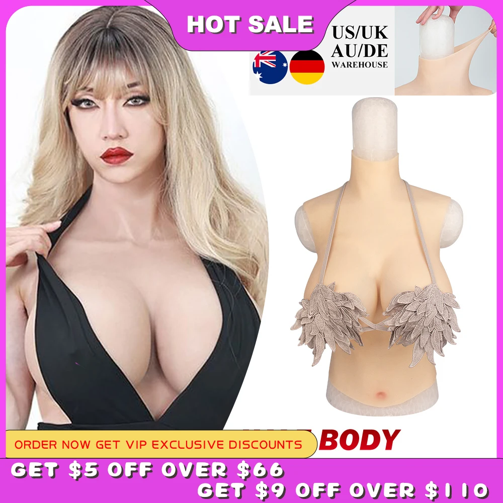 

Silicone Breasts Halfbody Silicone Breastplates Fake Boobs For Crossdressers Drag Queen