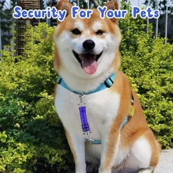 Collar reflectante de seguridad perro resistente clip 360 ajustable