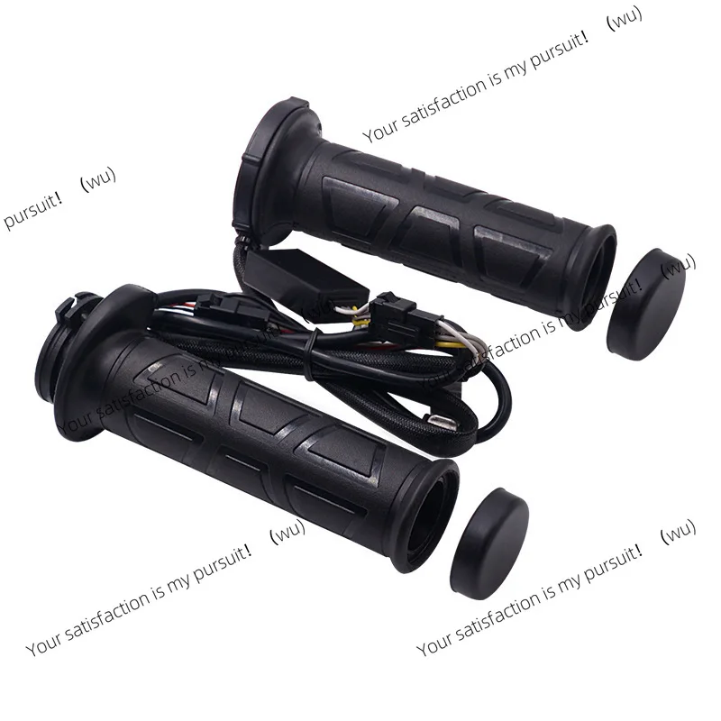 New Universal Motorcycle 22mm Hand Heated Grips Molded Grips Warmers Adjust Temperature Hot Handlebar