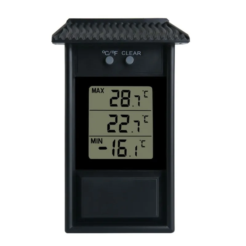 Digital Thermometer LCD Display Max Min Greenhouse Garden Indoor Outdoor Wall Room Waterproof  Wall Mounted Thermometer