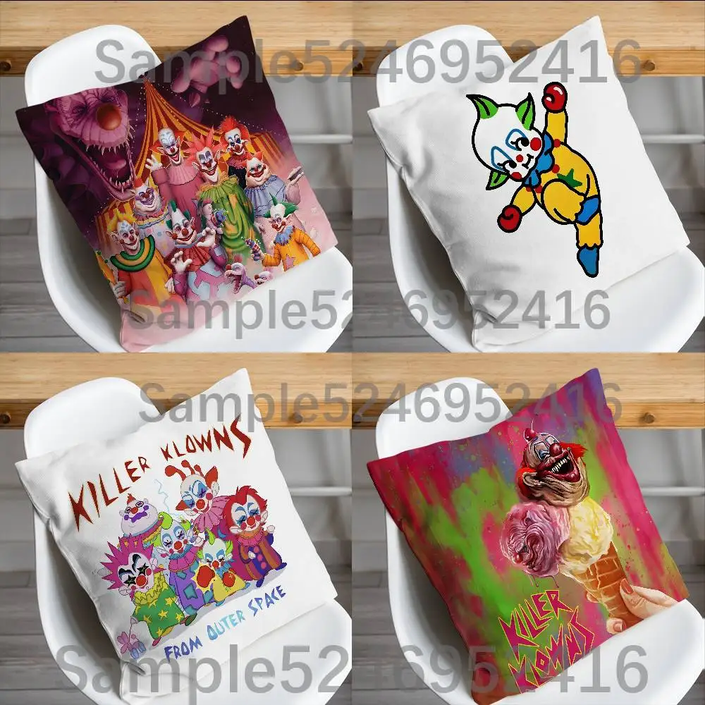 

K-Killer Klowns From Outer Space Pillow Case Cover Square Sofa With For Pattern Comfortable Cushion suitable Of Room