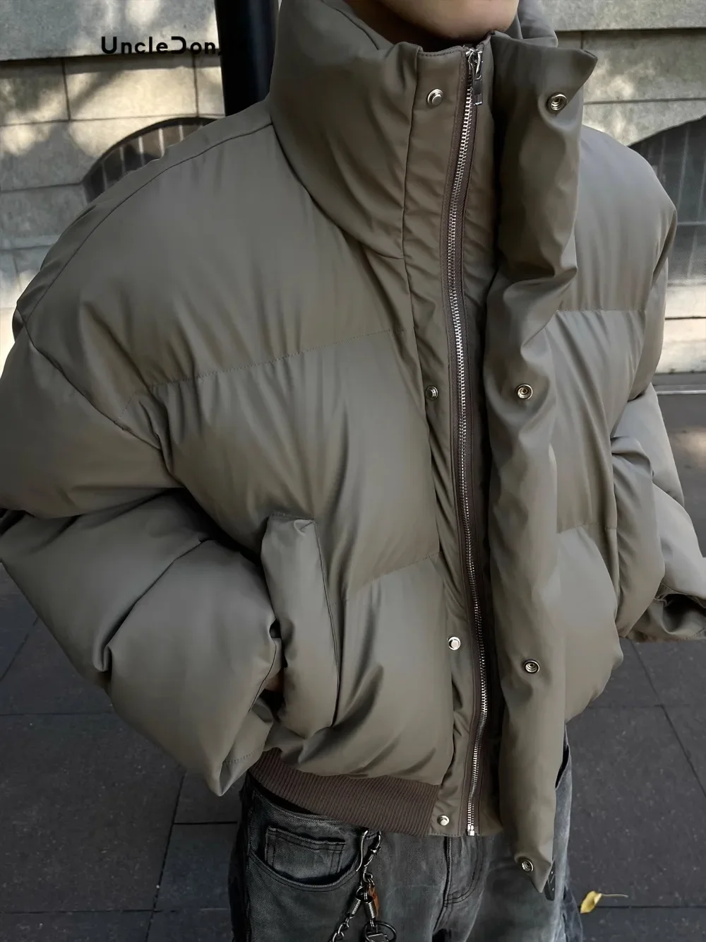 Winter Thickened Cotton Short Puffer Jacket Luxury Men Winter Jacket Couple Coat