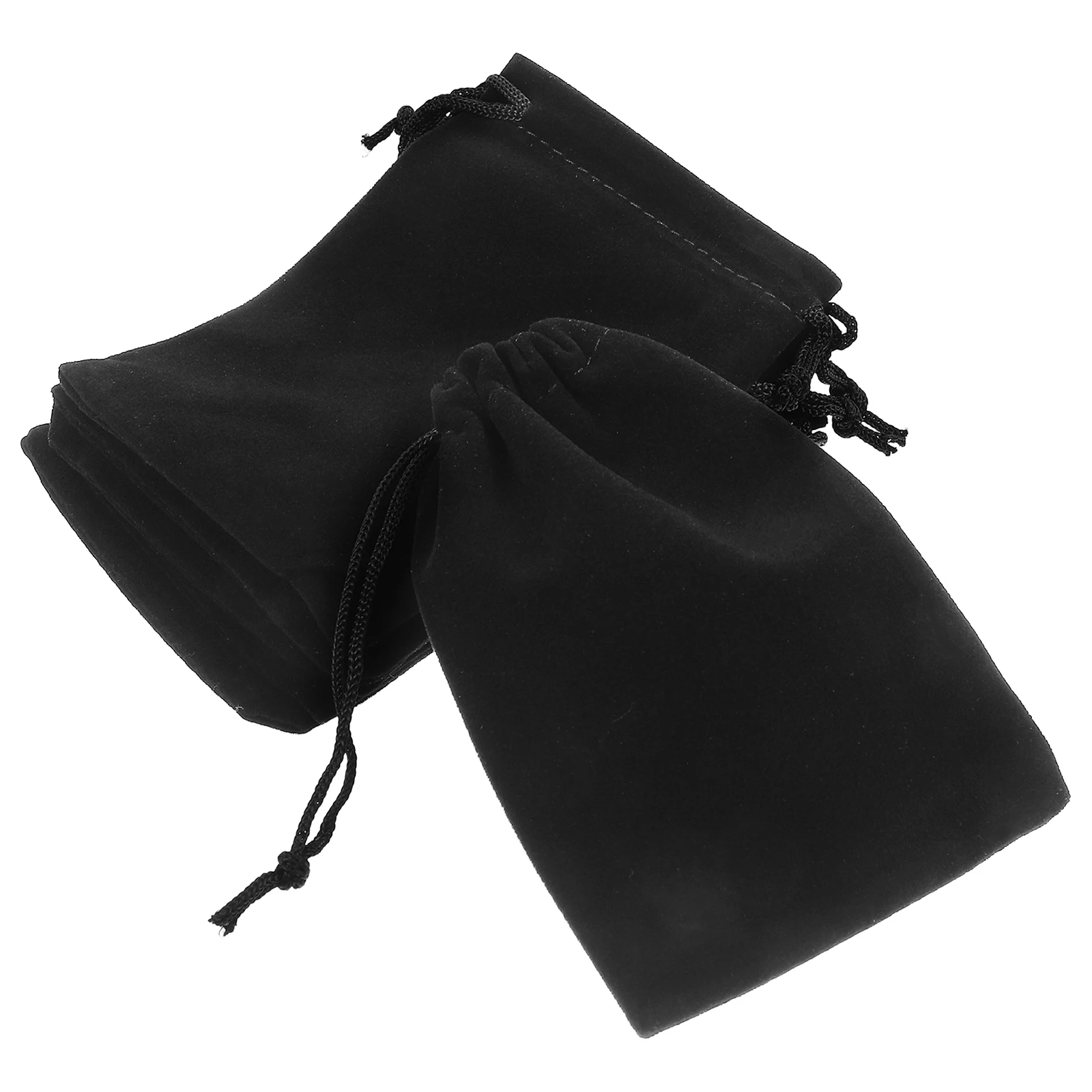 

20 Pcs Storage Bag Flocking Cloth Flannel Drawstring Jewelry Pouch Gift Bags Soft Travel Organization Cloth Pouch