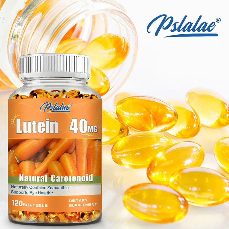 

Lutein 40mg - Reduces Eye Fatigue & Dry, Supports Eye and Skin Health, Improve Night Vision, Prevents Inflammation, Non-GMO
