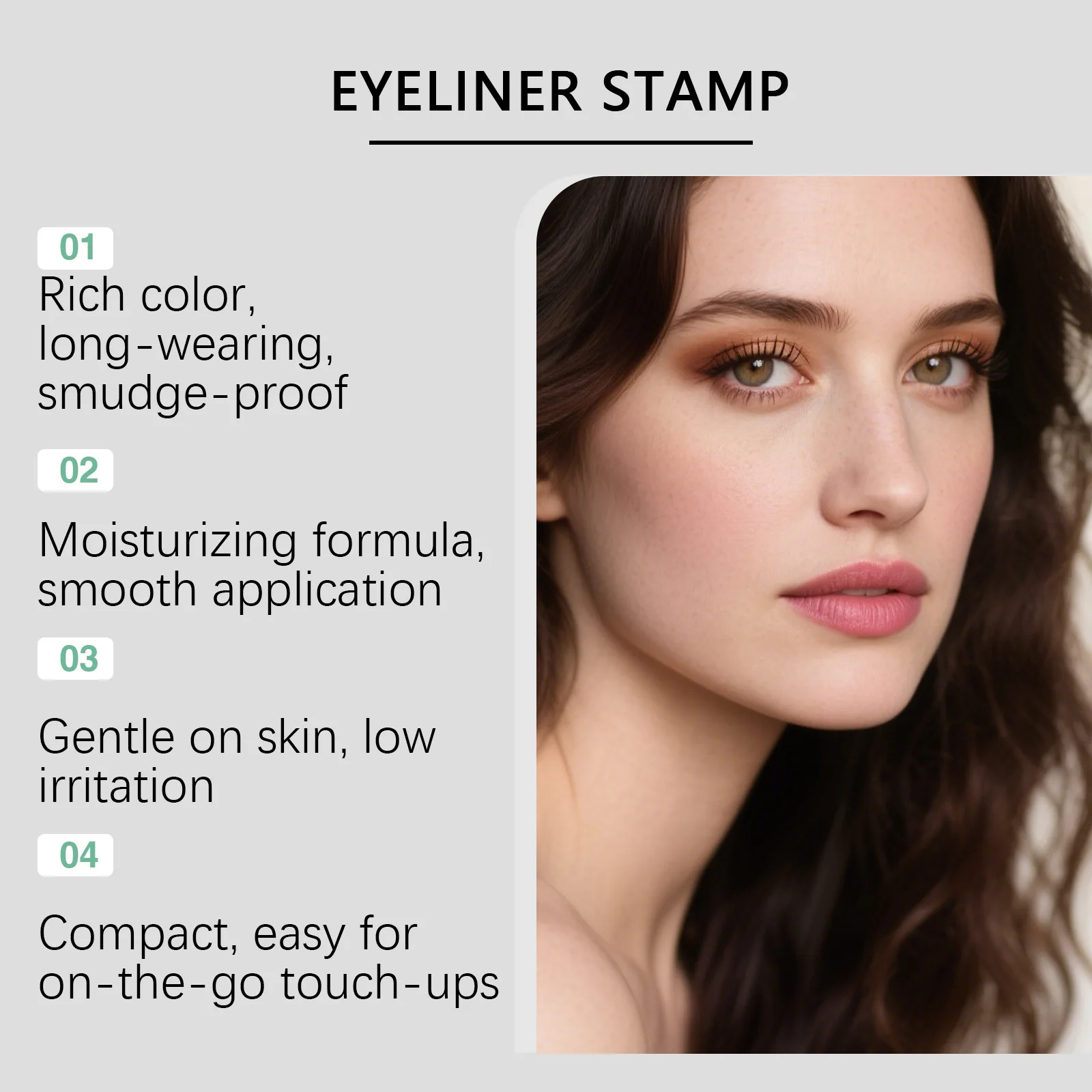 Delineador de Ojos a Prueba de Agua en Formato de Sello - Pigmentado, Suave, Resistente a las Manchas, de Larga Duración y Fácil de Usar para una Definición Perfecta de los Ojos