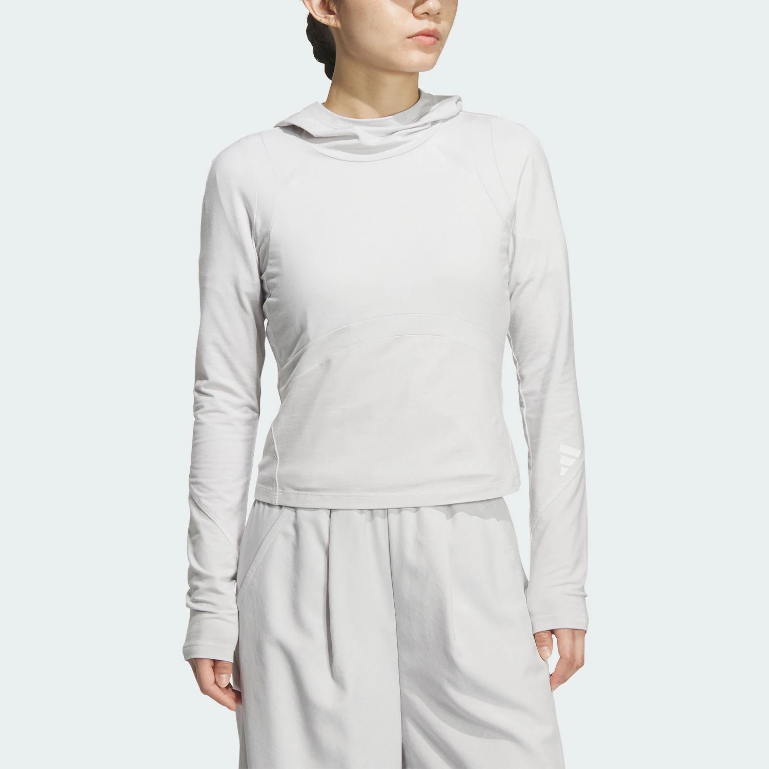 

Adidas Originals 2025 Летняя женская свободная повседневная кофта с длинным рукавом KC5803