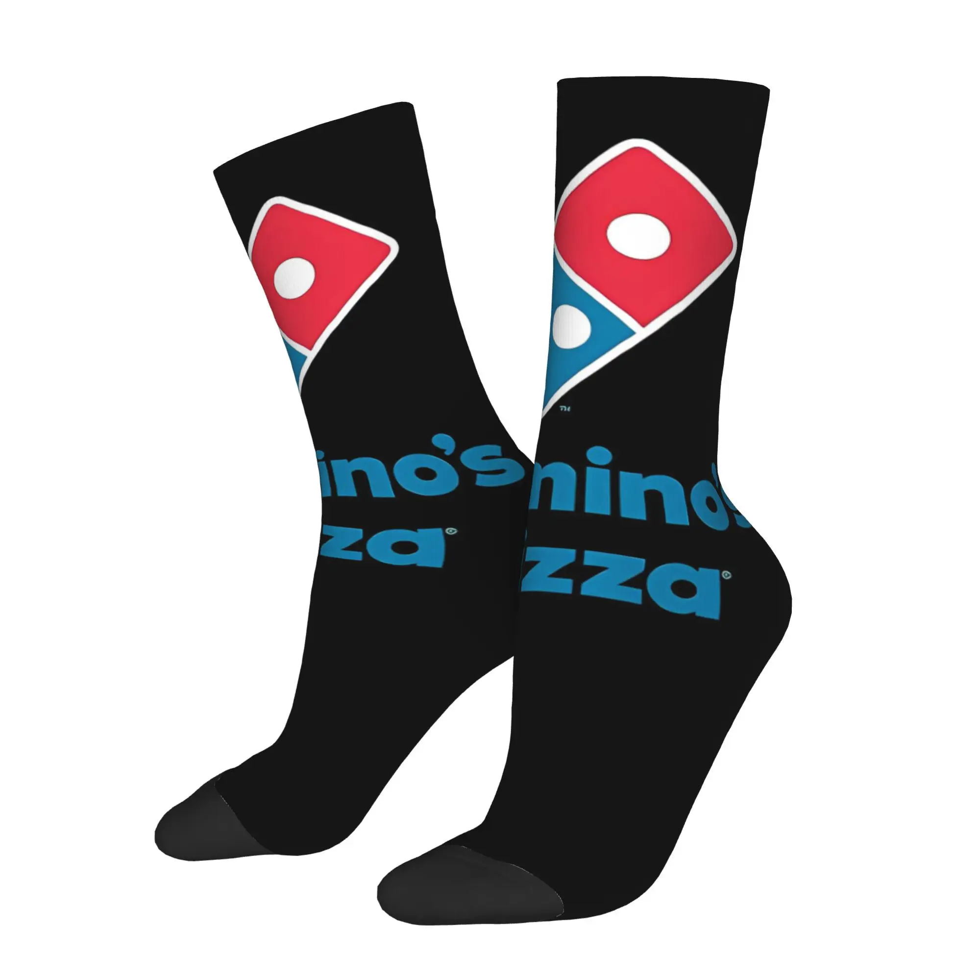

Funny Crazy Sock for Men Pizza Domino's Harajuku Breathable Pattern Printed Crew Sock Novelty Gift