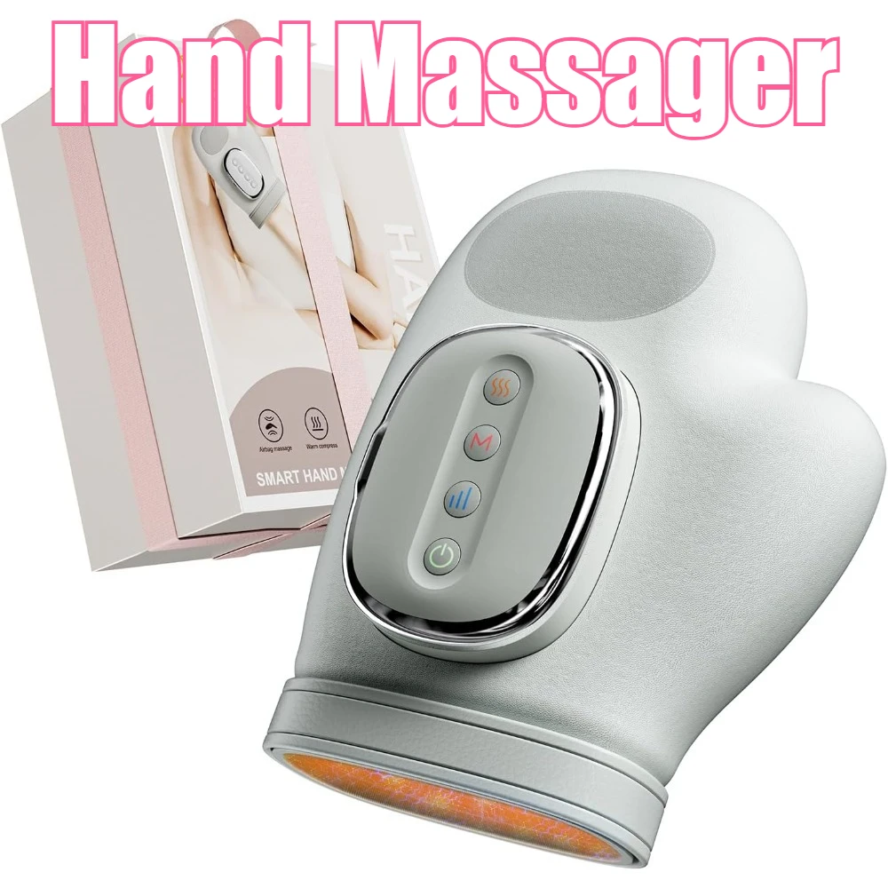 

Cordless Hand Massager with Heat and Compression,Finger Massager,Updated Carpal Tunnel&Wrist Relief Massager,Gift for Women Men