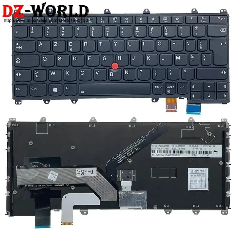 PT IT BR FR CFR CFA BE CFB Portuguese Canadian French Italian Brazilian Keyboard For Lenovo Thinkpad X380 Yoga 370 S1 4th AZERTY