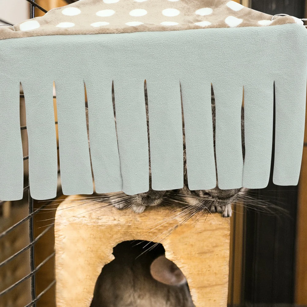 

2pcs Pet For Hamsters Guinea Pigs Small Animal Cage Corner Hideaway Cotton Hanging Tent Bed Hamster Bunny Ferret Chinchilla
