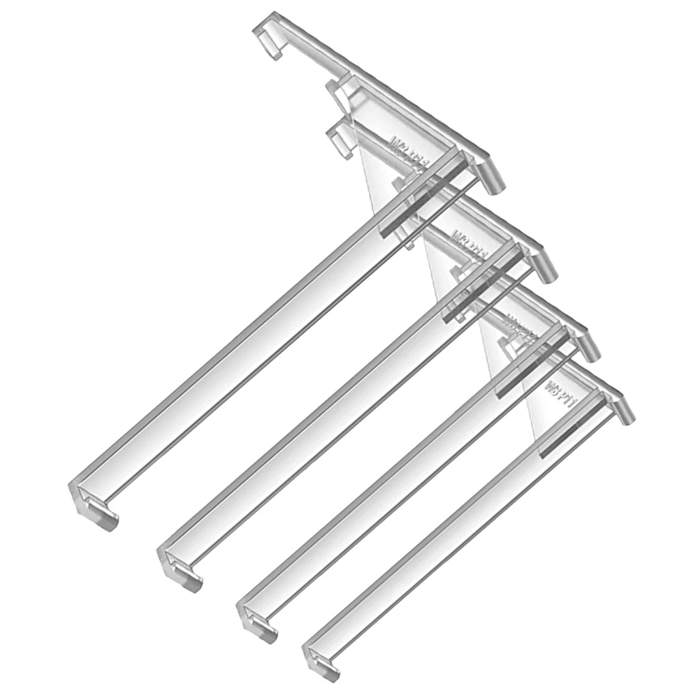 4pcs Curtain Positioning Valance Clips for Blinds Transparent Plastic Blind Clips Replacement Sturdy Lightweight Vertical