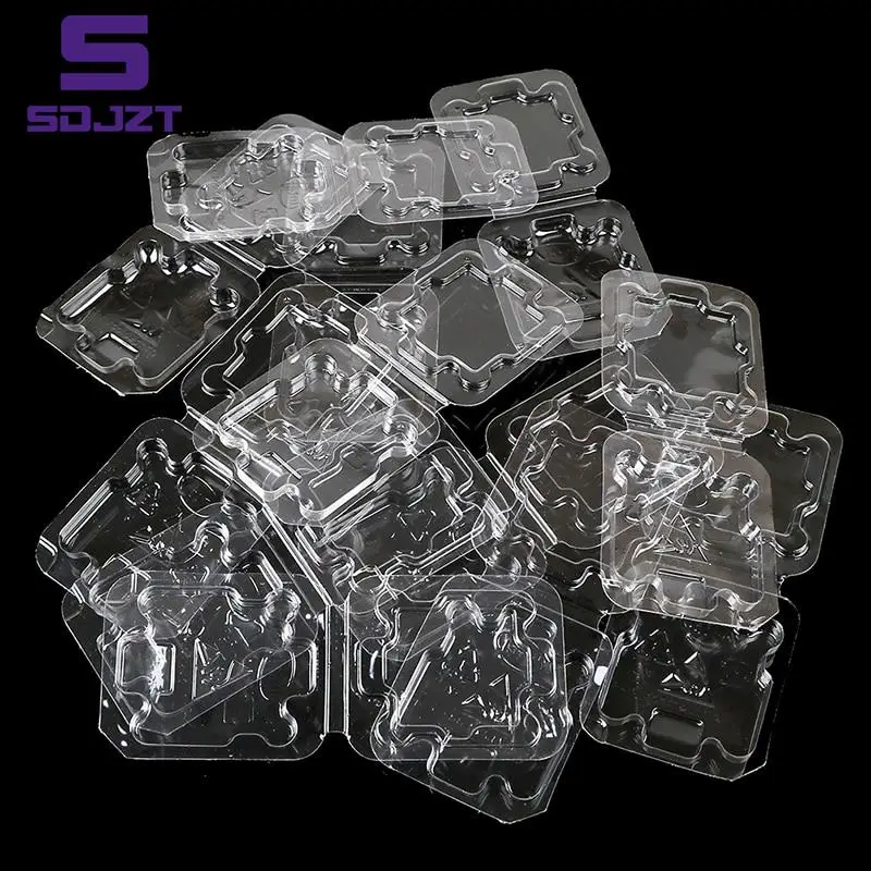 10Pcs CPU case holder tray box plastic protection for socket 775 1150 1156