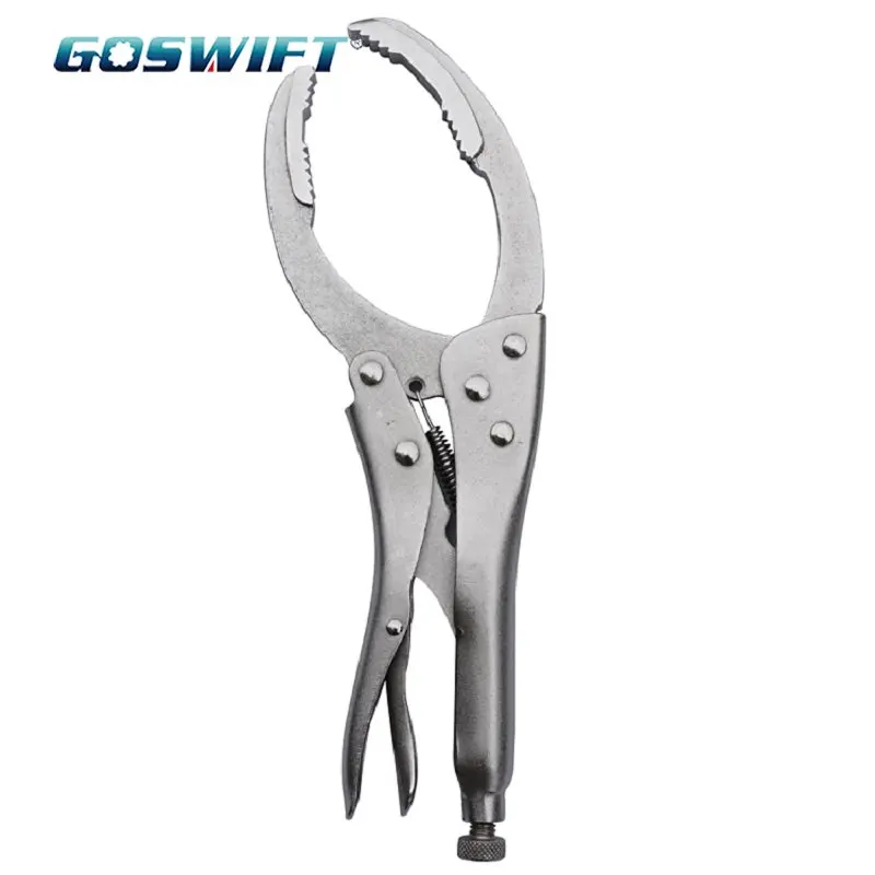 

9.5 Inch Oil Fliter Wrench Pliers Vise Style Remover Wrench Car Repair Vise Spanner Adjustable from 2-1/8" to 4-5/8"