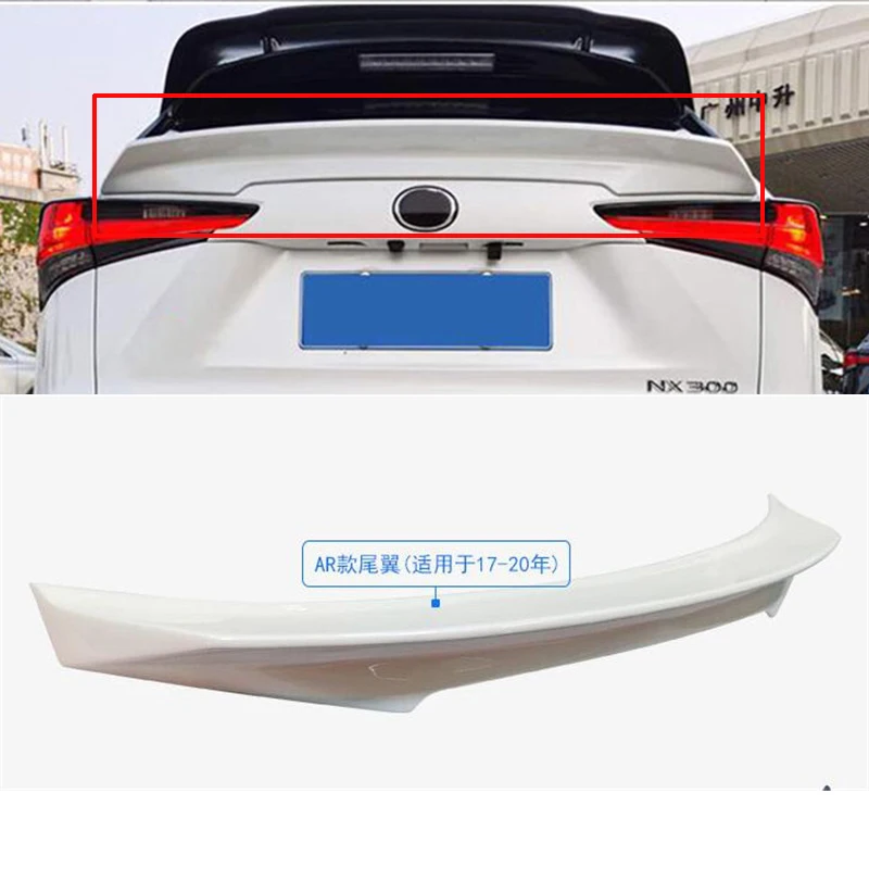 Compatible With 2017-2020 Lexus NX Series Auto Parts Spoiler NX200/300/300h Car Rear Window Tail Wing FRP Material Body Kit