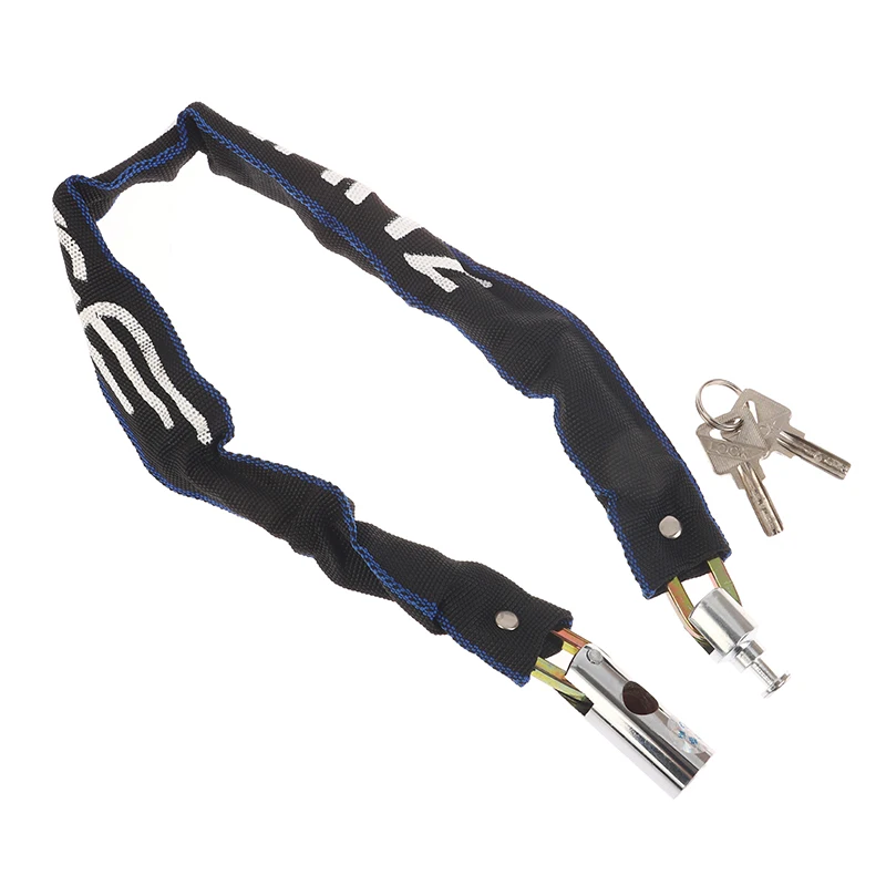 ★▲Bike Chain Lock Bicycle Heavy Duty Safety Lock 60CM Metal Anti-theft Mountain Bike Road Motorcycle Scooter Padlock With Key