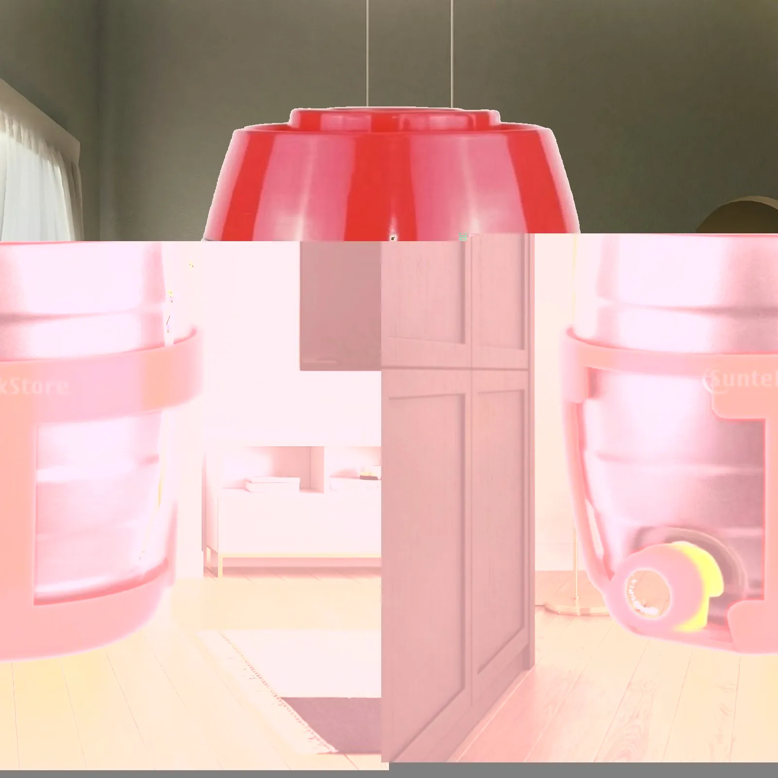 Vehicle Wash Solution Dispensing Pail with Shutoff Spout for Field Use