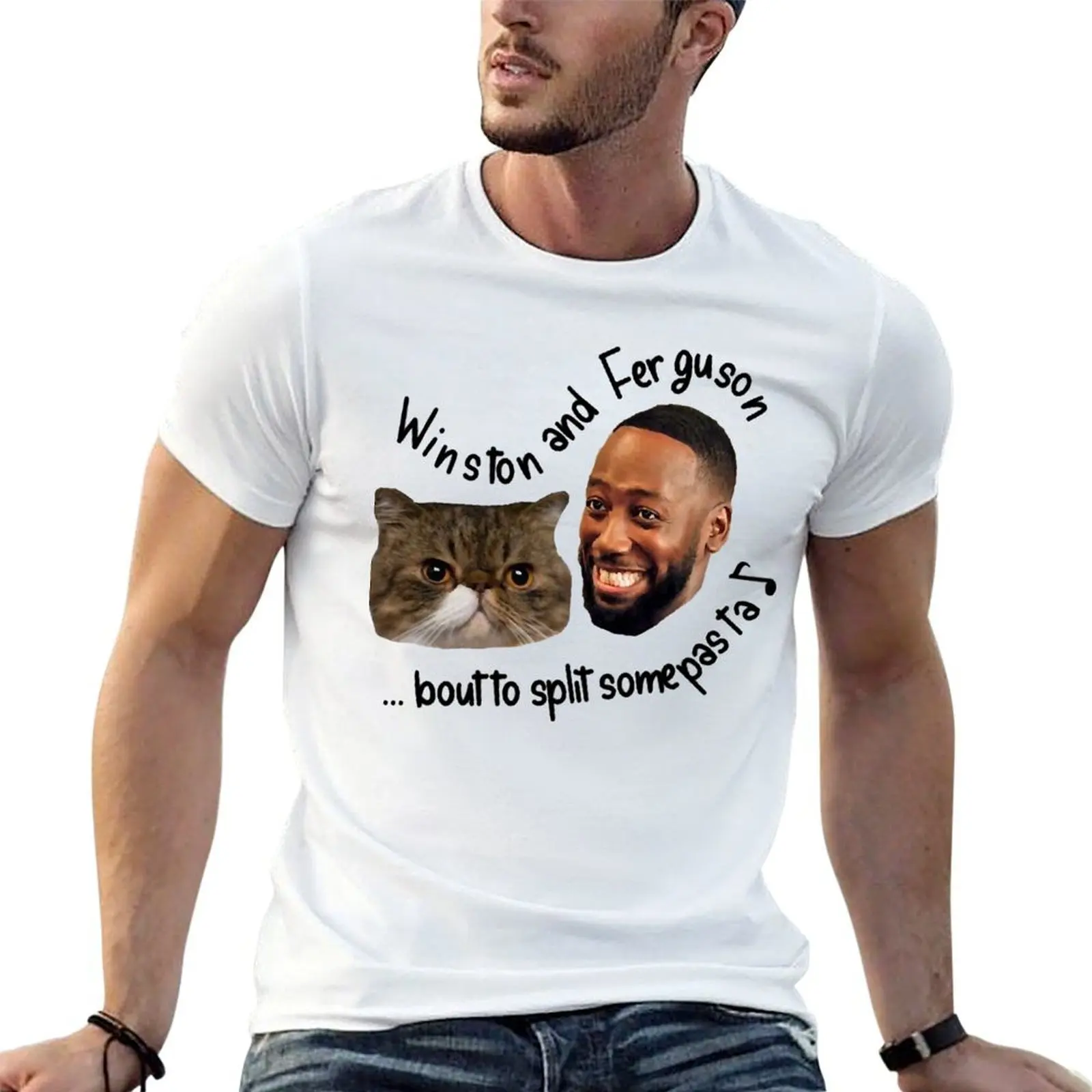 Music Retro New Girl Winston And Ferguson Gifts Music Fans T-Shirt oversize t-shirts man cheap stuff mens t shirt