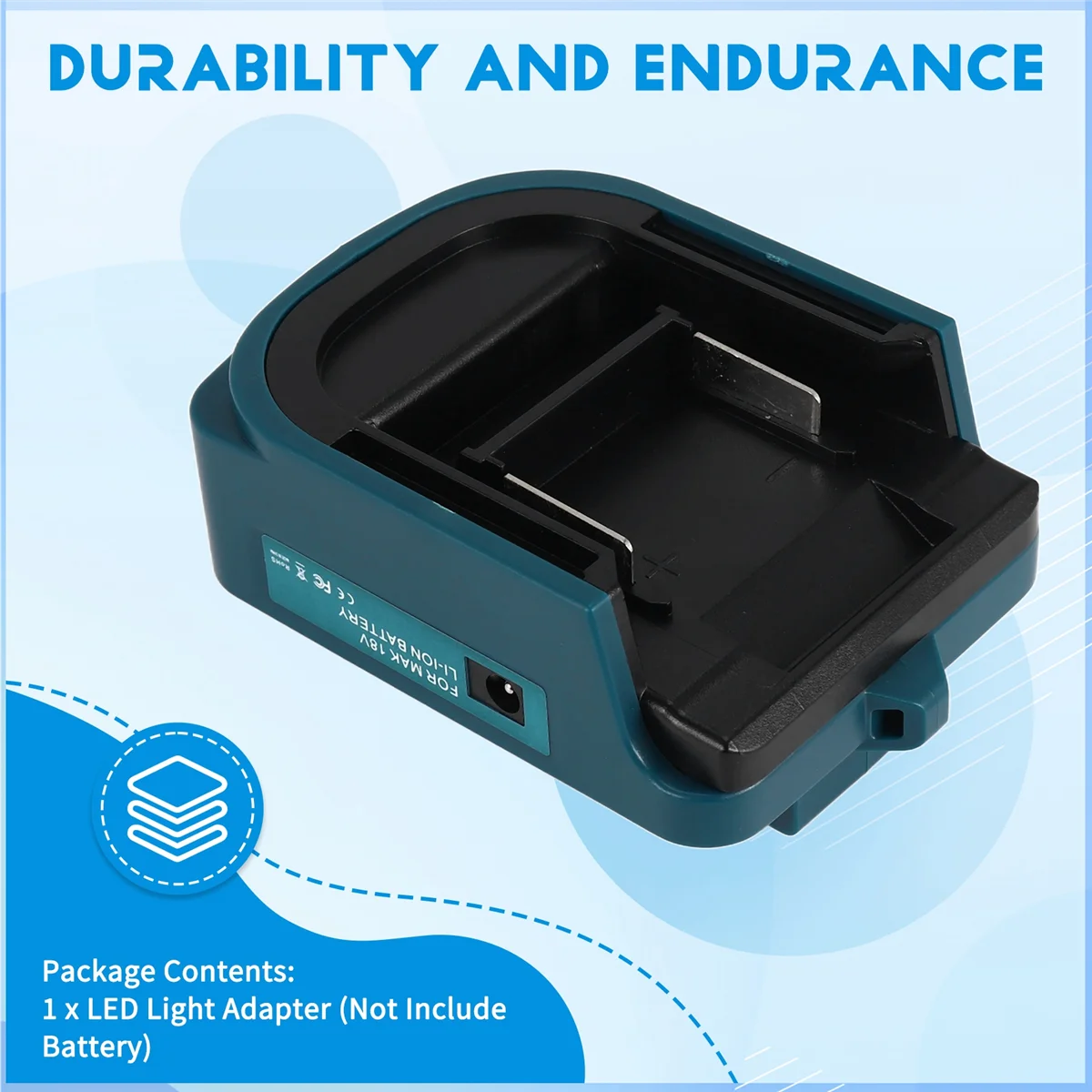 Tendências agora para makita adp05 14.4v/18v bateria leão usb/tipo-c porta conversora com holofote de luz led luz externa para makita