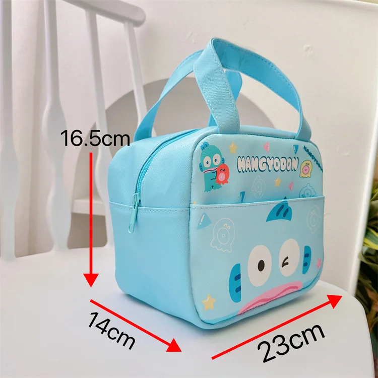 Cute Sanrio Cinnamoroll Lunch Box Bag Kuromi Melody Hello Kitty Portable Waterproof Student Insulation Cold Storage Tote Handbag