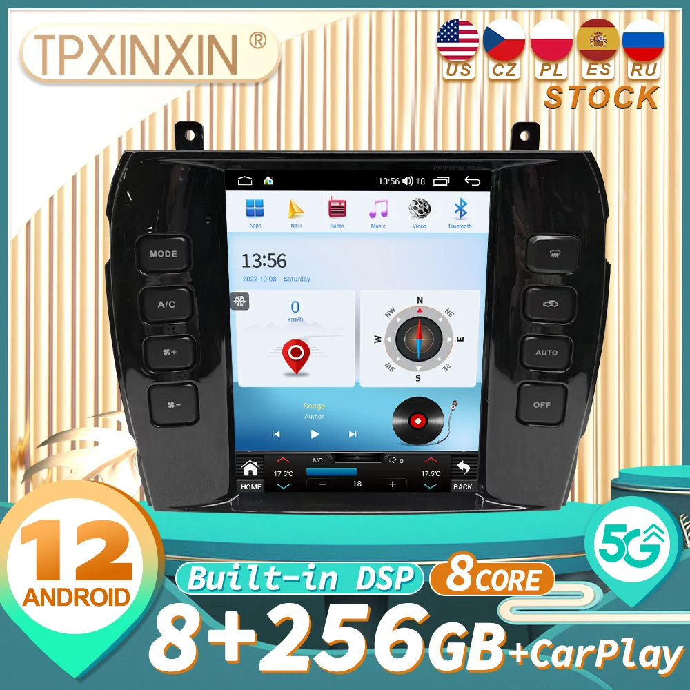 

For Jaguar XJ X-TYPE X Type 2004-2008 Carplay Android Car Stereo Radio Multimedia Player GPS Navigation Auto Audio