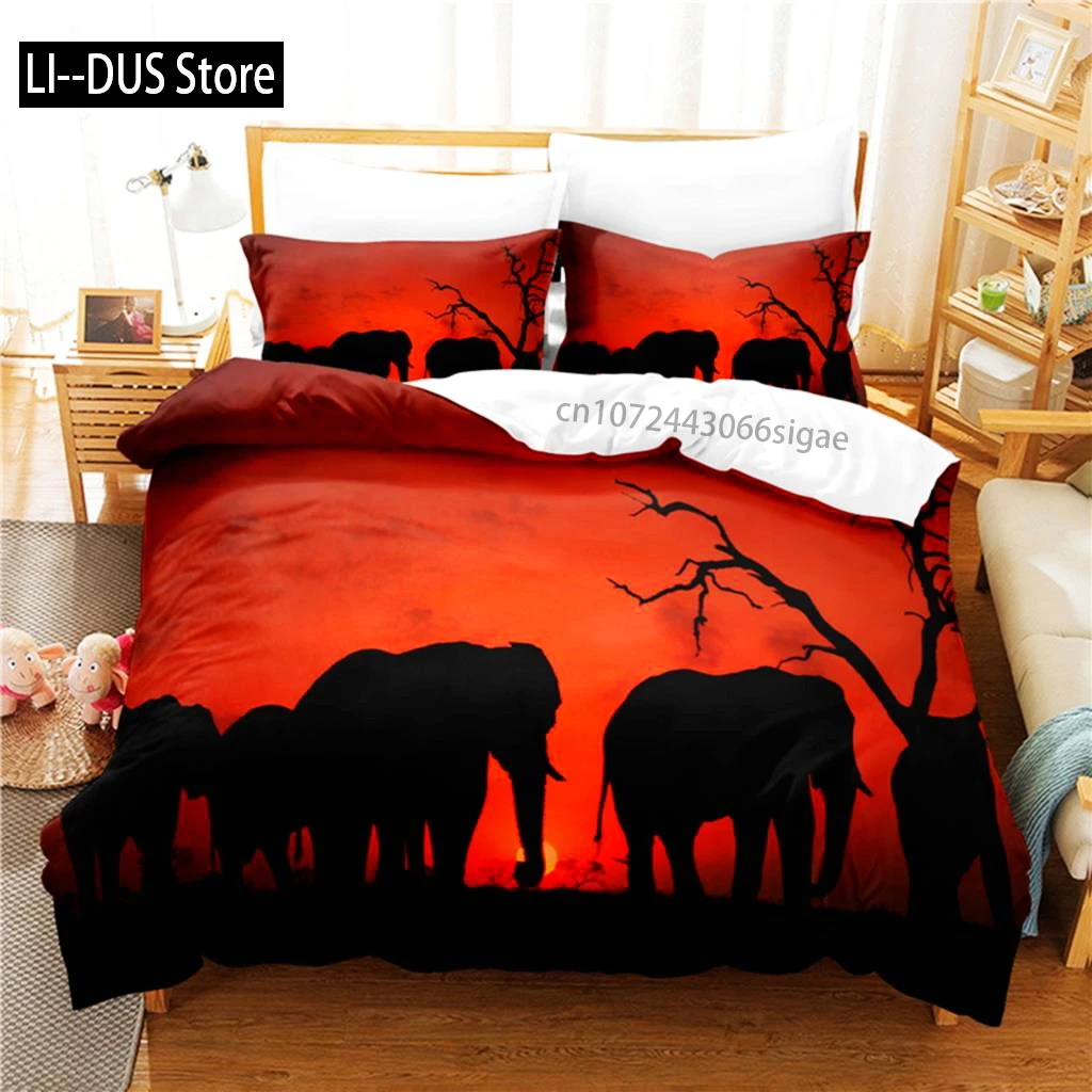 

Elephant Bedding Set Duvet Cover Set 3d Bedding Digital Printing Queen Size Bedding Set Fashion Design