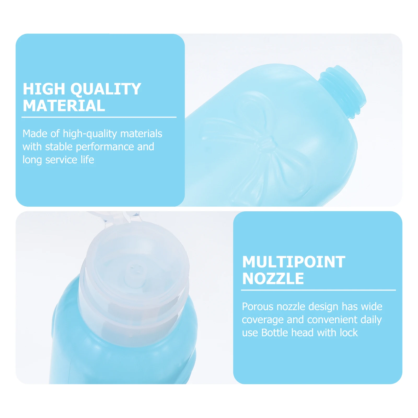 

4 pcs Butterfly Press Leak-Proof Durable Sub Travel Storage Reusable Sample Bottles Empty Plastic Press Bottles For Nail Remover