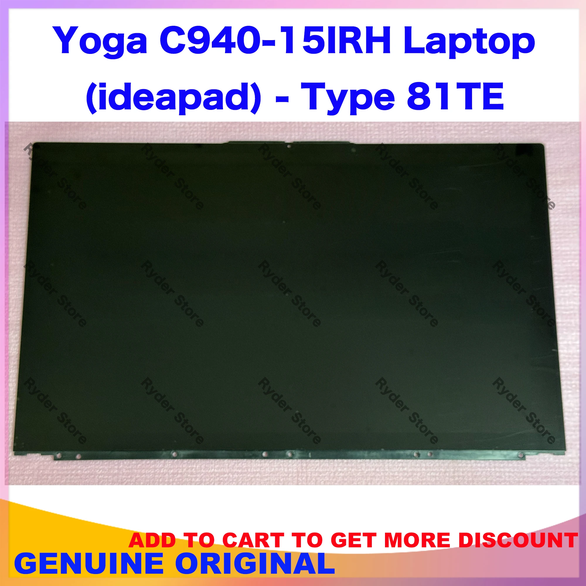 For Lenovo Yoga C940-15IRH 81TE Assembly C940-15 LCD Touch Screen 15.6