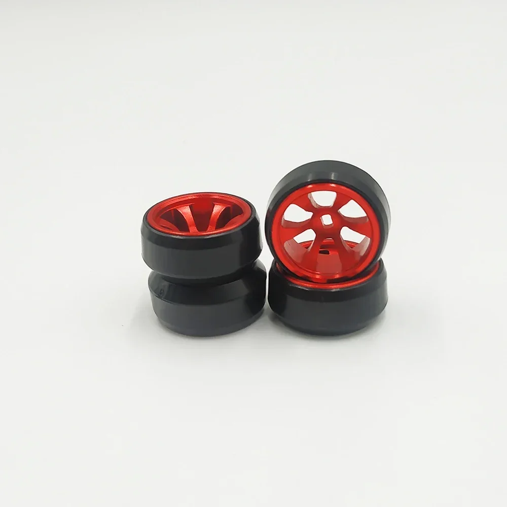 

4PCS Metal Wheel Hub Drift Tire for Rc 1:28 Wltoys K989 K969 Mini-Q Mini-Z HGD1 DRZ XRX